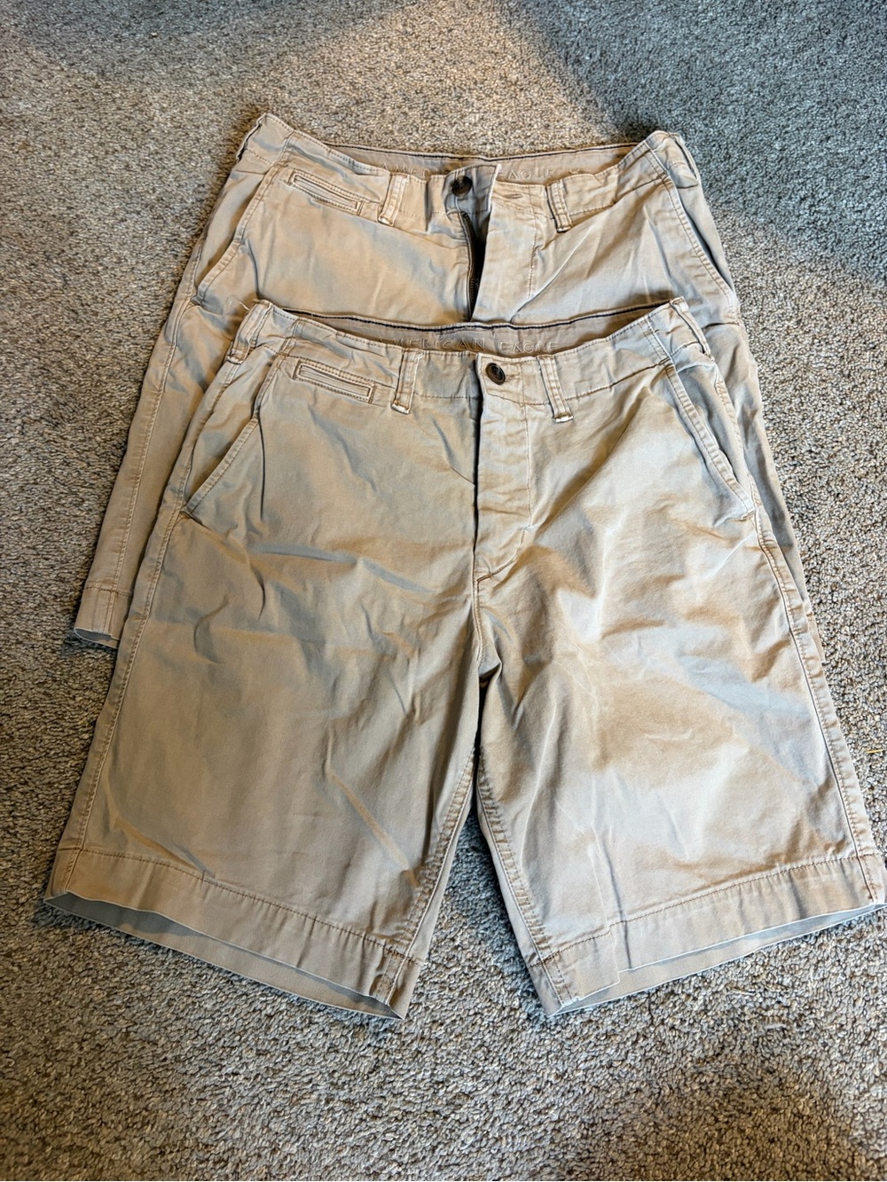 American Eagle Men's Size 30 Khaki Stretch Shorts